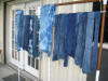 indigo dyed yarns